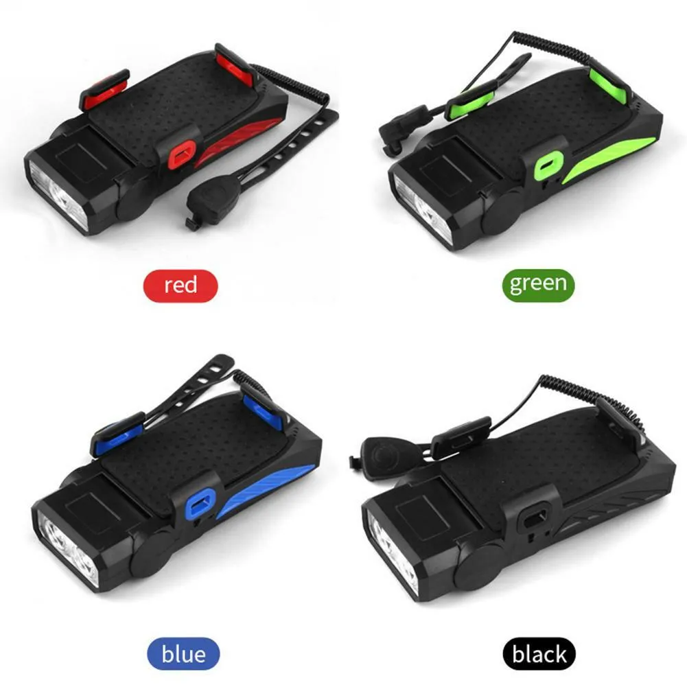 1PCS 4-in-1 Mobile Phone Holder Headlight Horn Convenient Portable Bicycle USB Charging Light Bicycle Accessories Dropshipping