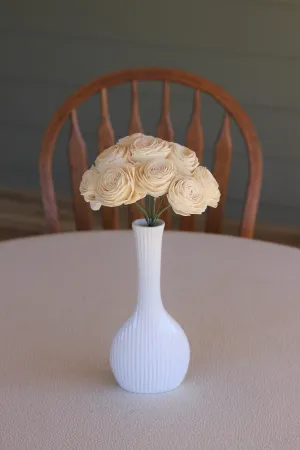 2" Stemmed English Roses ( Set of 12 )