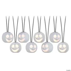 98" Jack Skellington EmoteGlow White Light String Musical Decoration