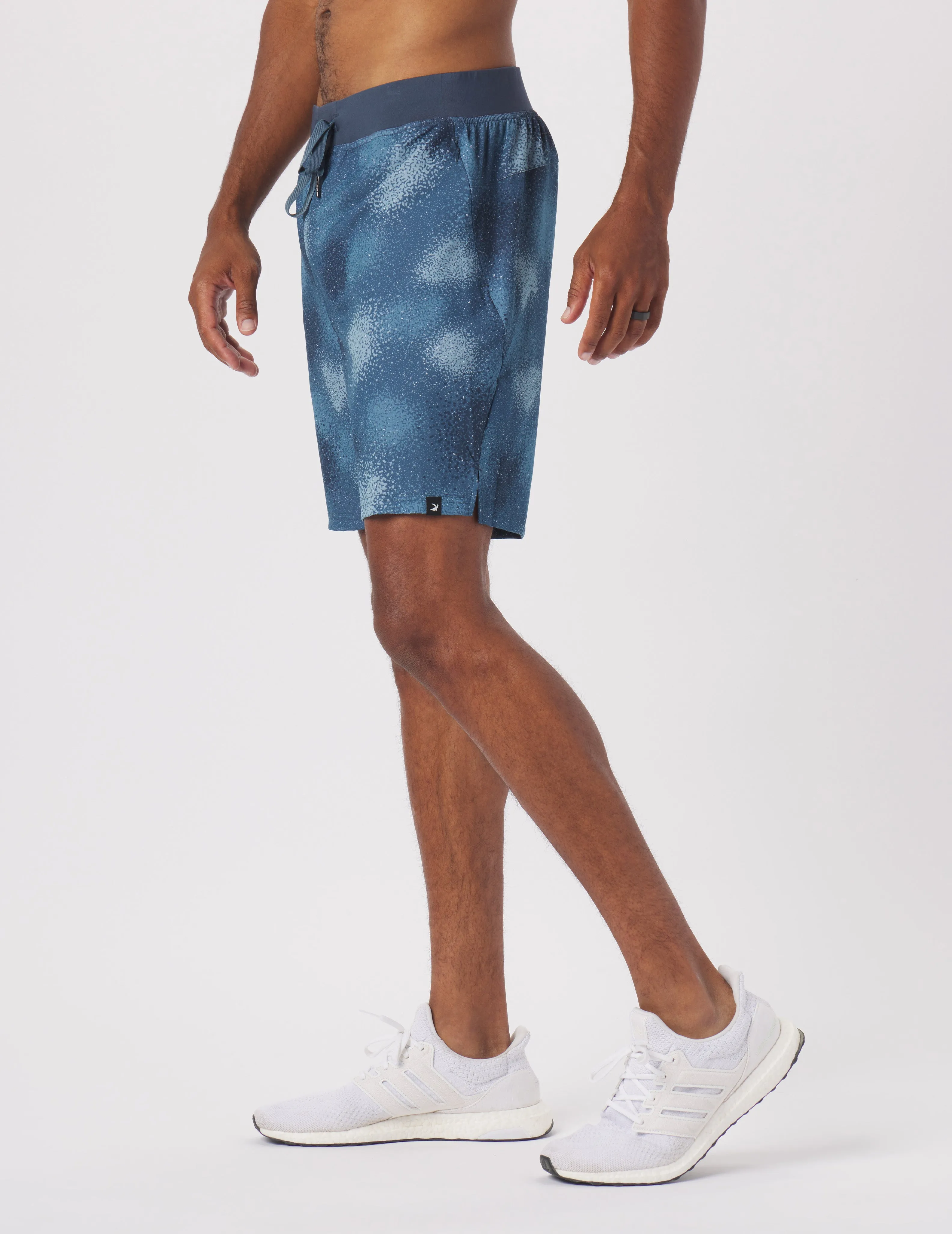 Acadia Short 7.5": Steel Blue Rusto Print