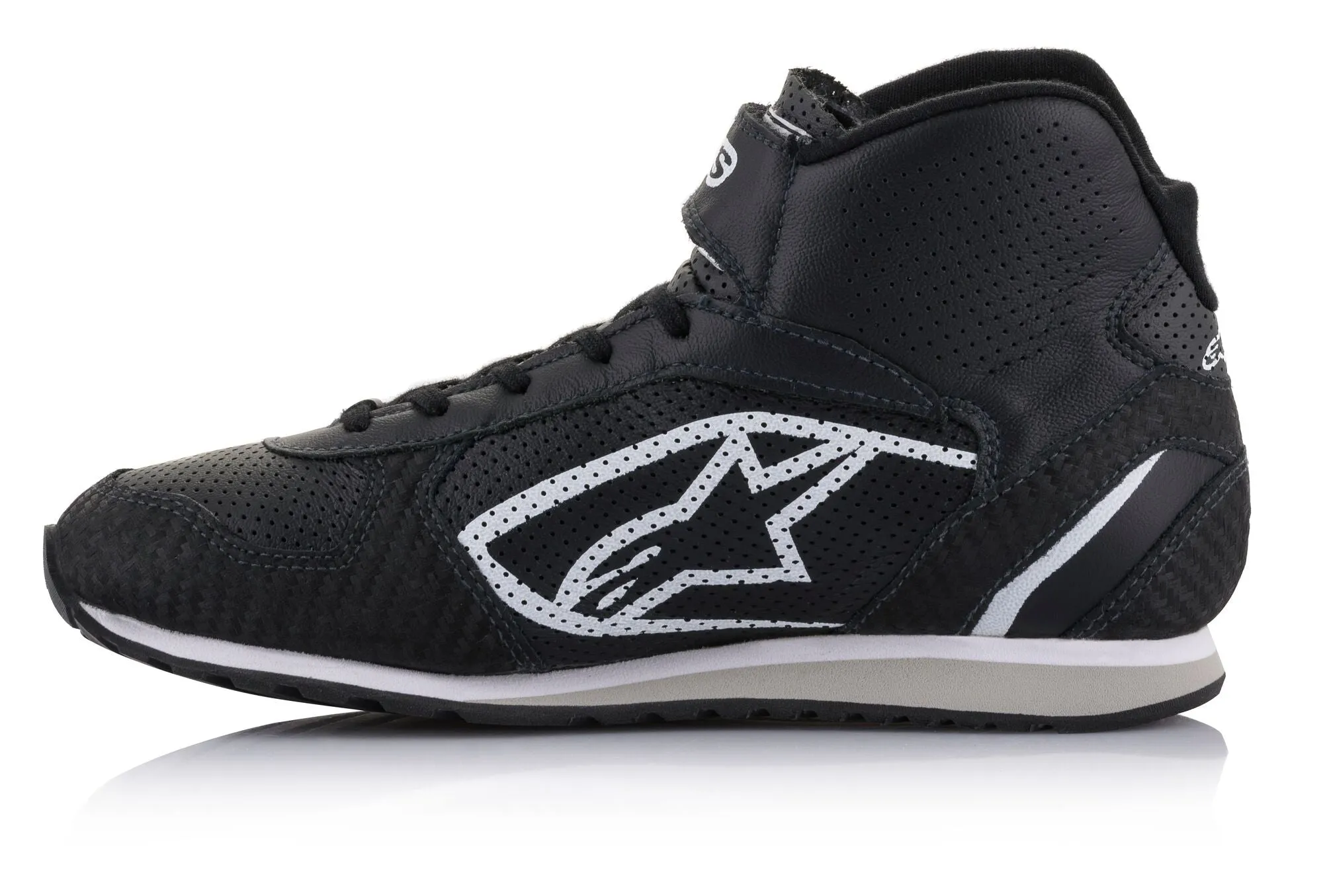 ALPINESTARS 2719021_12_10,5 Mechanic's shoes RADAR, FIA 8856-2018, black/white, Size 43,5