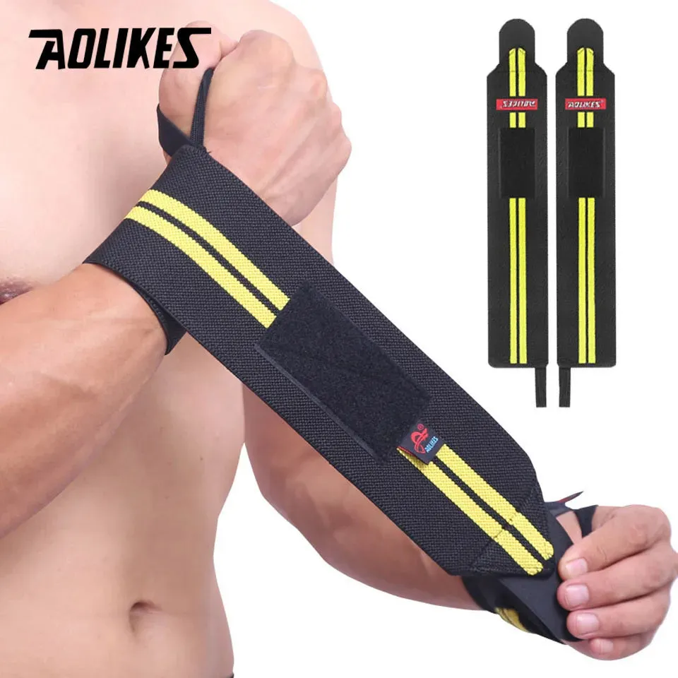 AOLIKES 1 Pair Wristband  Lifting Straps