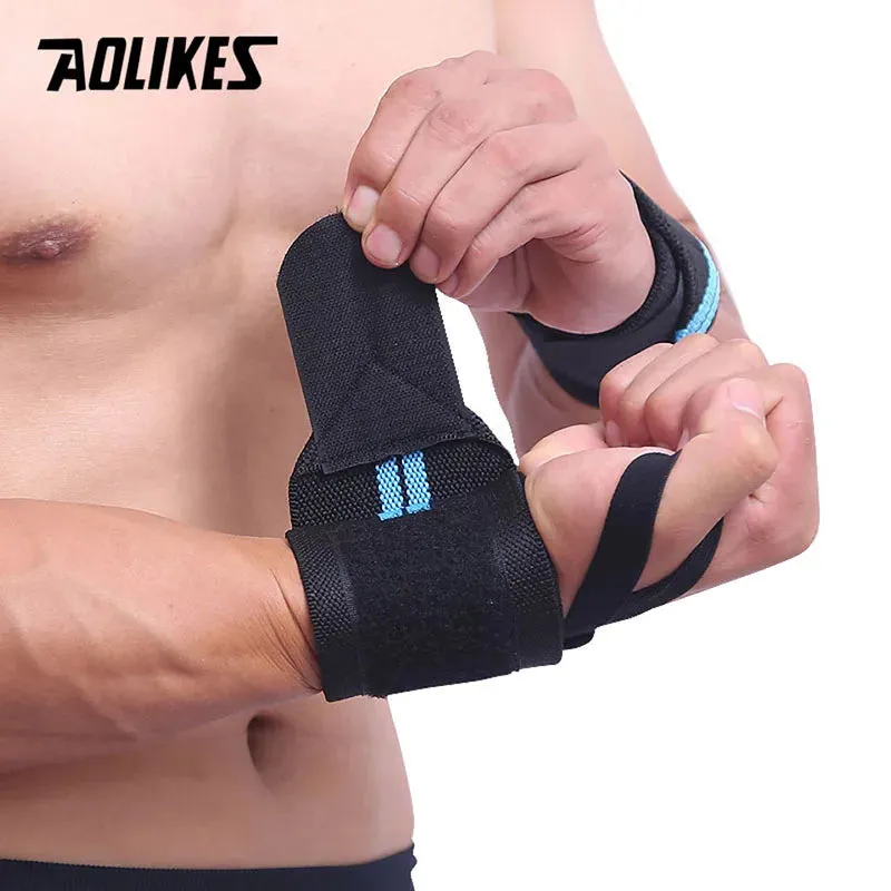 AOLIKES 1 Pair Wristband  Lifting Straps