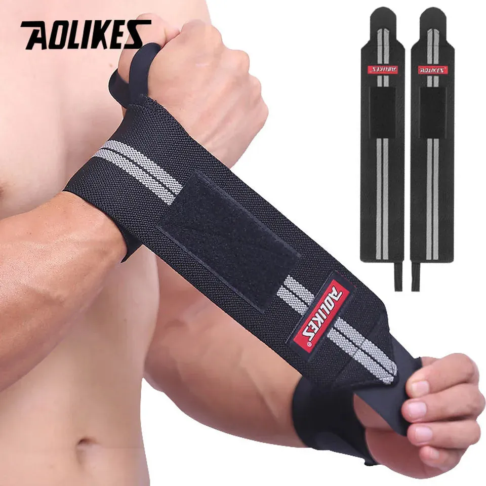 AOLIKES 1 Pair Wristband  Lifting Straps