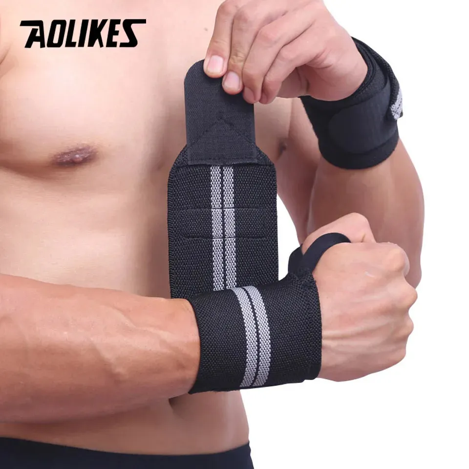 AOLIKES 1 Pair Wristband  Lifting Straps