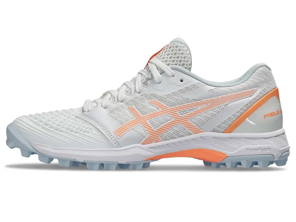 ASICS Field Ultimate FF 2 (White/Bright Sunstone) Womens