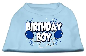 Birthday Boy Screen Print Shirts Baby Blue XL (16)