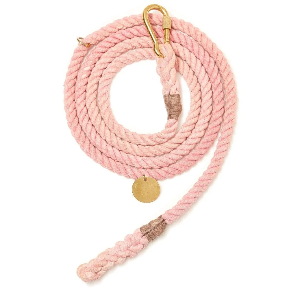 Blush Cotton Rope Horse Lead, Standard