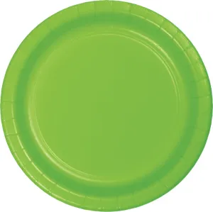 Bulk Fresh Lime Paper 6.75 inch Dessert Plates (240 per Case)