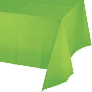 Bulk Fresh Lime Plastic Table Covers 54 inch x 108 inch (12 per Case)