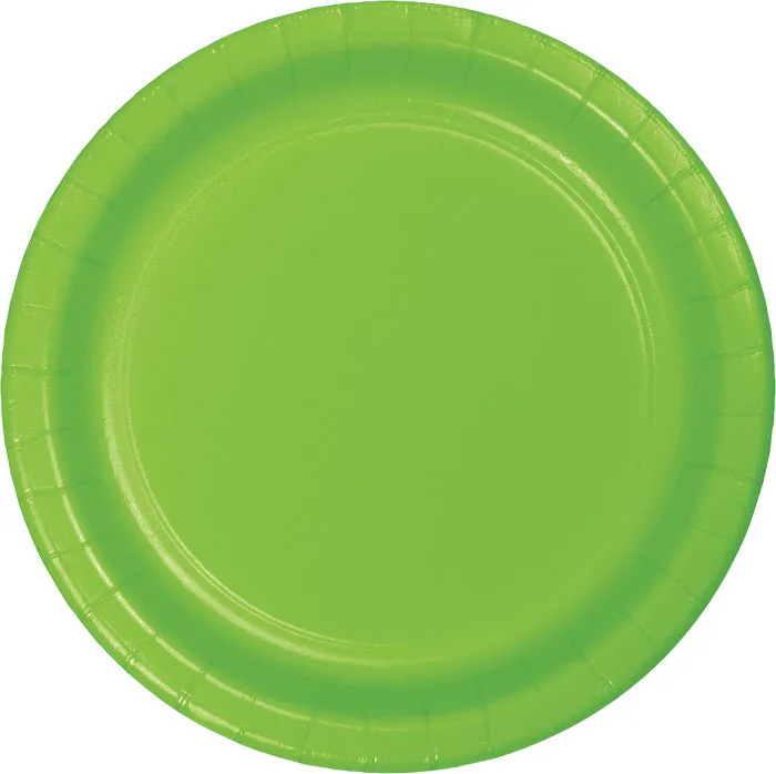 Bulk Fresh Lime Sturdy Style Paper Banquet Plates 10.25 inch (240 per Case)