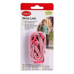 Clippasafe Safety Wrist Link with Shock Absorber - Pink