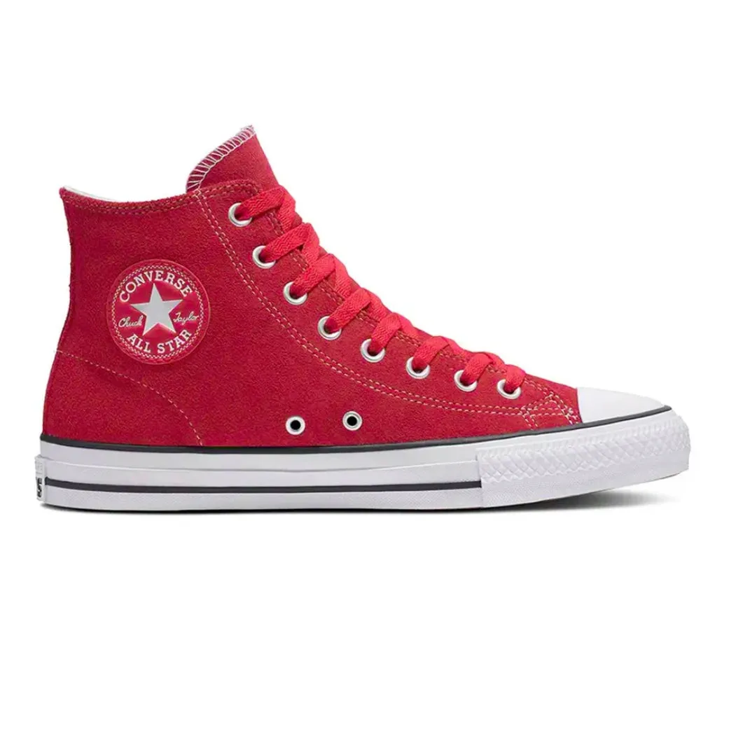 Converse CTAS Pro Hi Shoes
Red/White/Black Suede