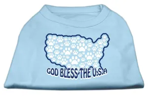 God Bless USA Screen Print Shirts Baby Blue XXL (18)