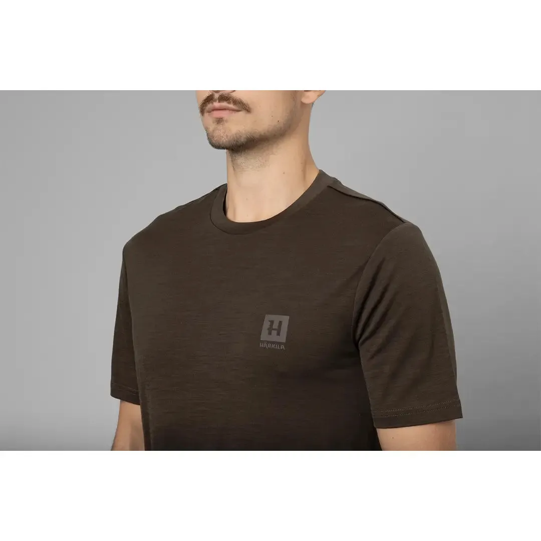 Harkila Base All Season S/S T-Shirt - Shadow Brown by Harkila