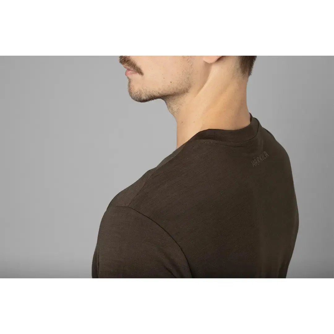 Harkila Base All Season S/S T-Shirt - Shadow Brown by Harkila