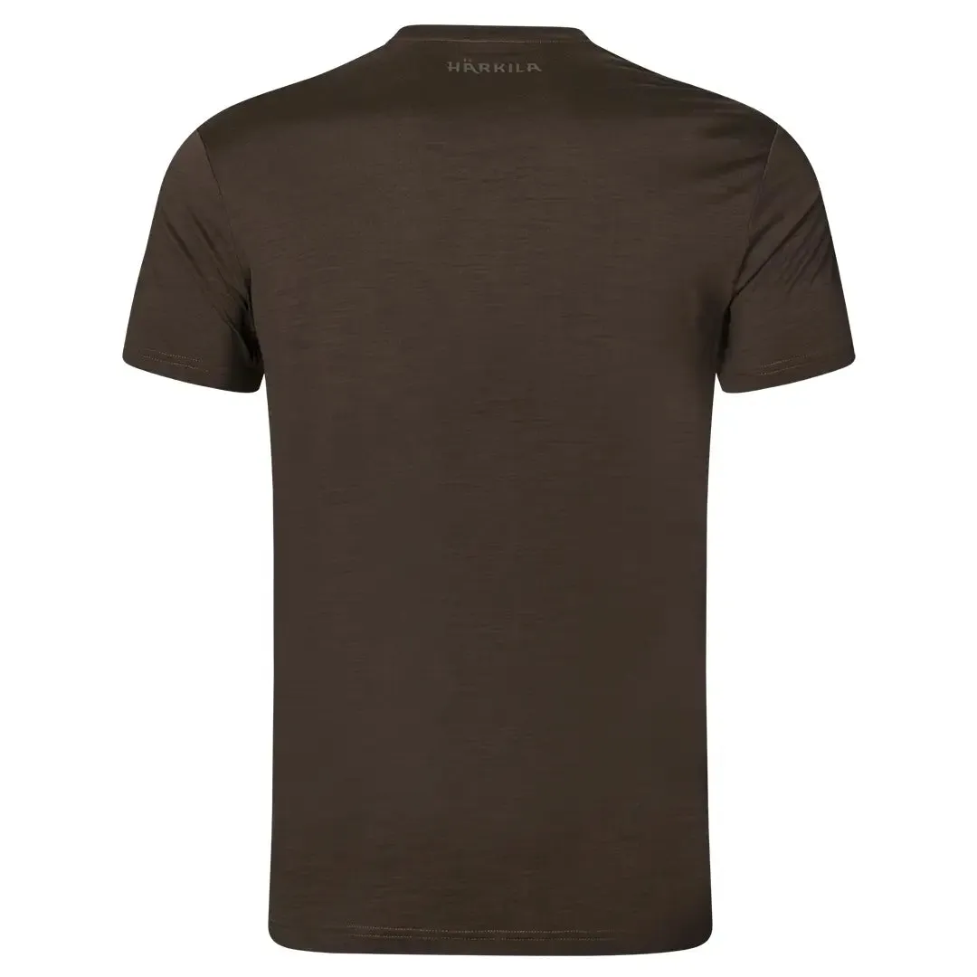 Harkila Base All Season S/S T-Shirt - Shadow Brown by Harkila