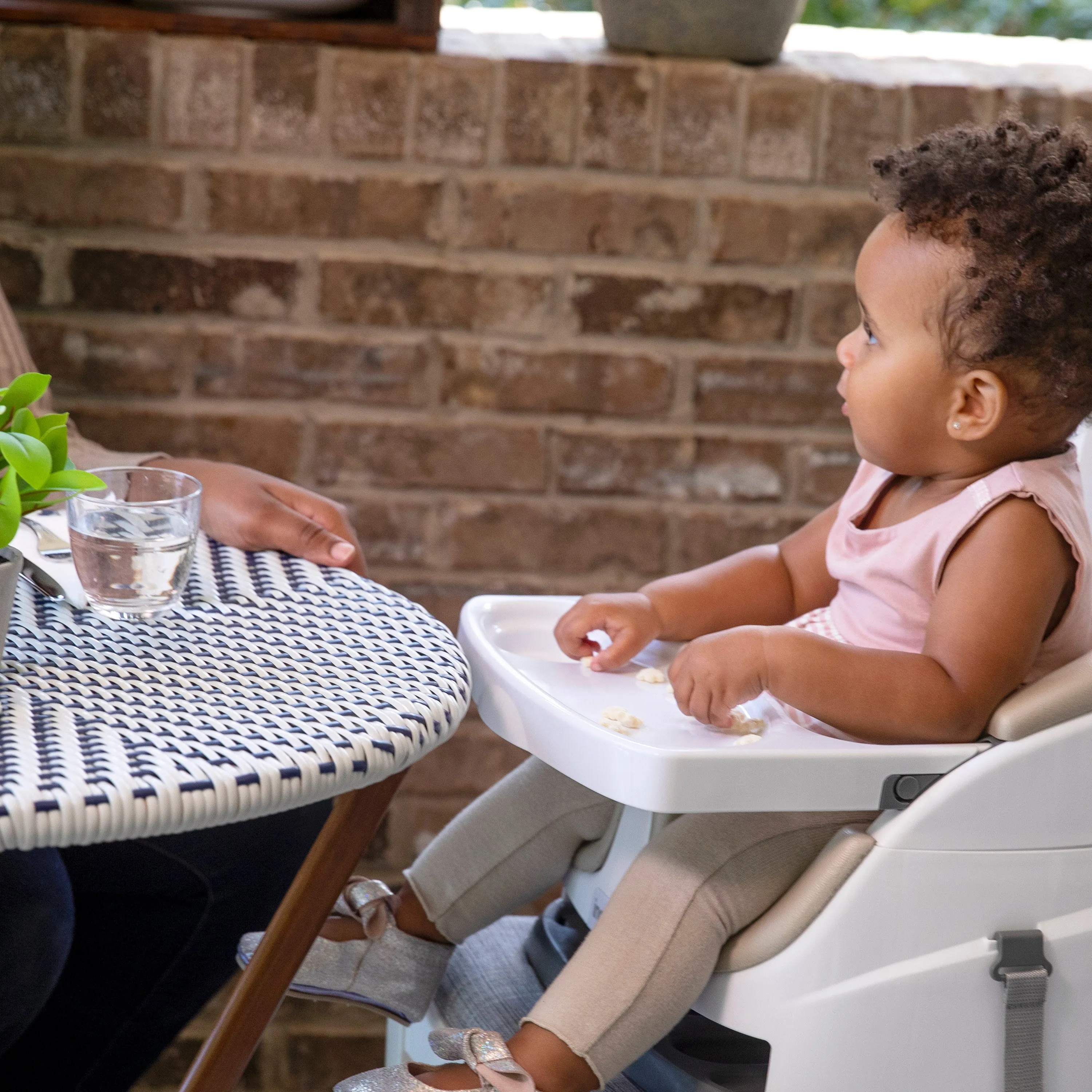 Ingenuity Baby Base 2-in-1 Booster Feeding and Floor Seat, Cashmere