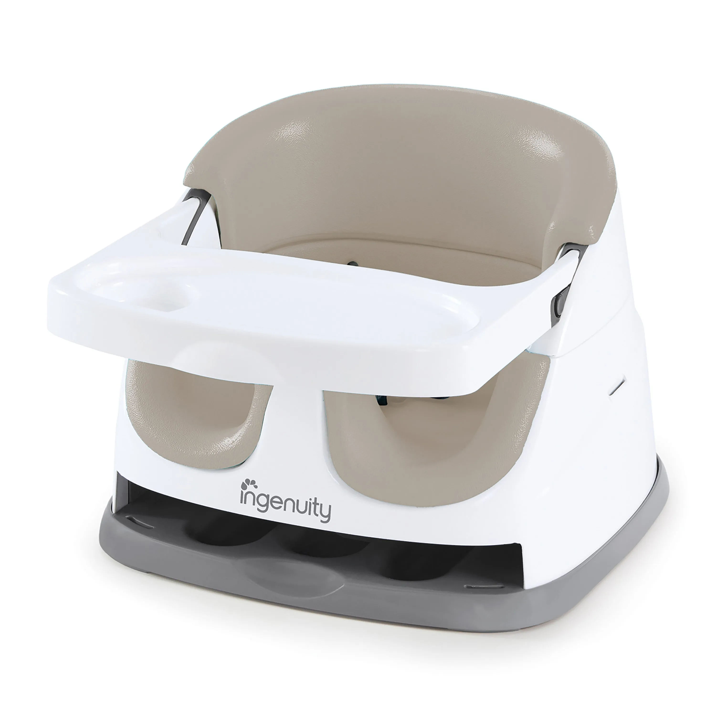 Ingenuity Baby Base 2-in-1 Booster Feeding and Floor Seat, Cashmere