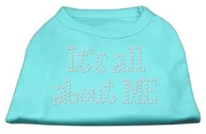 It's All About Me Rhinestone Shirts Aqua L (14)