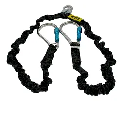 Jelco Twin Leg 6' Arc Flash Lanyard w/Aluminum Carabiners - 54496