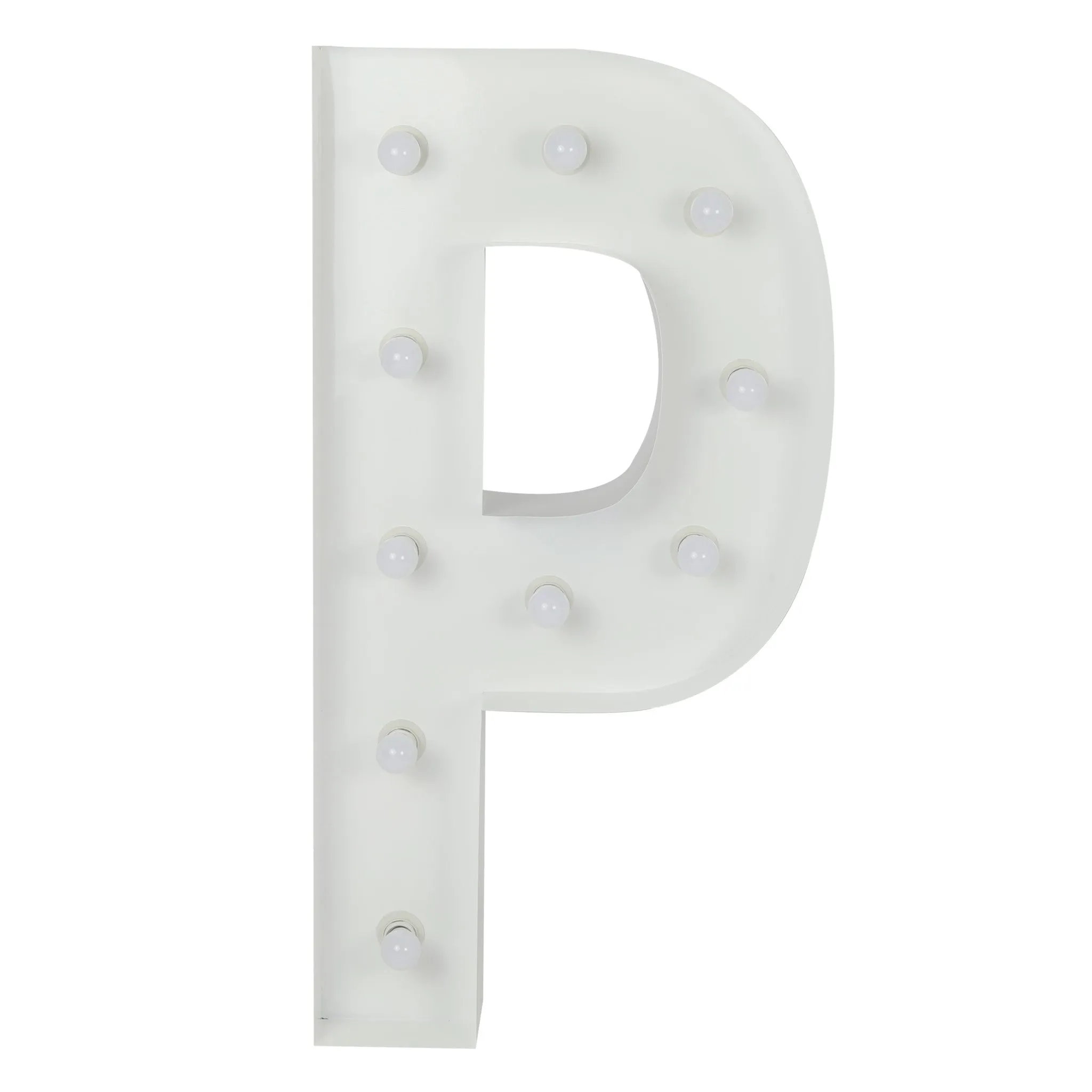 Large 4ft Tall LED Marquee Letter - P