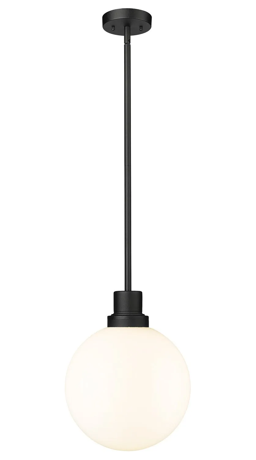 Laurent One Light Outdoor Pendant in Black