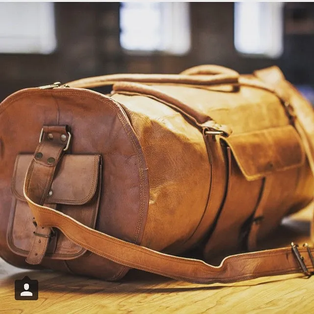 Leather Holdall Bag 24"