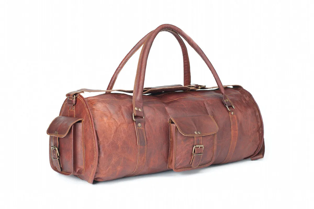 Leather Holdall Bag 24"