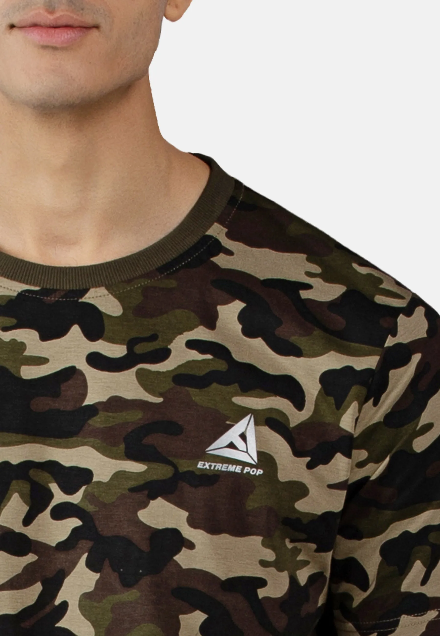 Men's Cotton Camo Reflective T-shirts