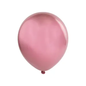 Metallic Dusty Rose 10" Chrome Latex Balloons | 50 pcs