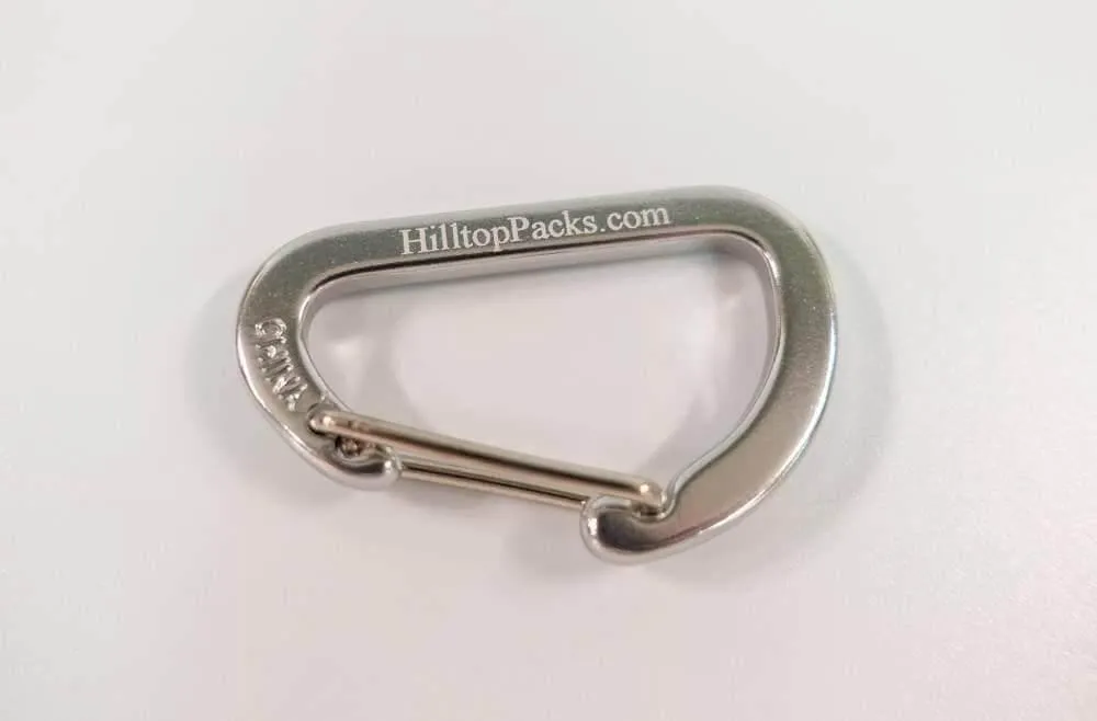 Micro Carabiners (4pk) 1.6" Strong Wire Gate Closure Ultralight