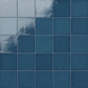 Mikayla 5x5 Glossy Ceramic Tile in Cerulean