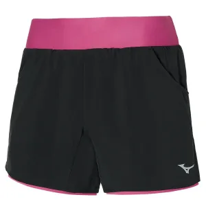 Mizuno 2 in 1 4.5inch Short (Women's) - Black/Magenta Haze