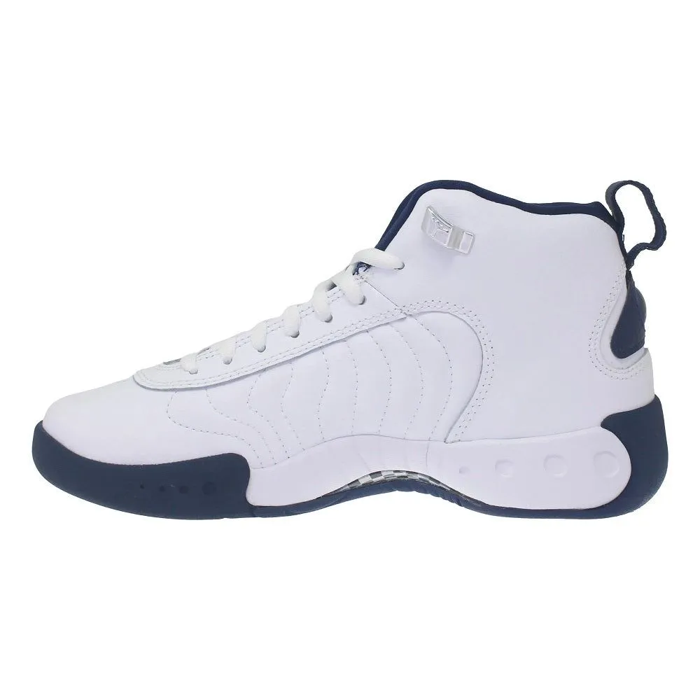 Nike Kid's Jordan Jumpman Pro Shoes - White / Midnight Navy