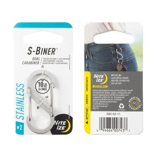 NITE IZE S-Biner® Slidelock Dual Carabiner #2 & #4