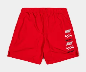 NSW Mesh Lined 7" Short Mens Shorts (Red)