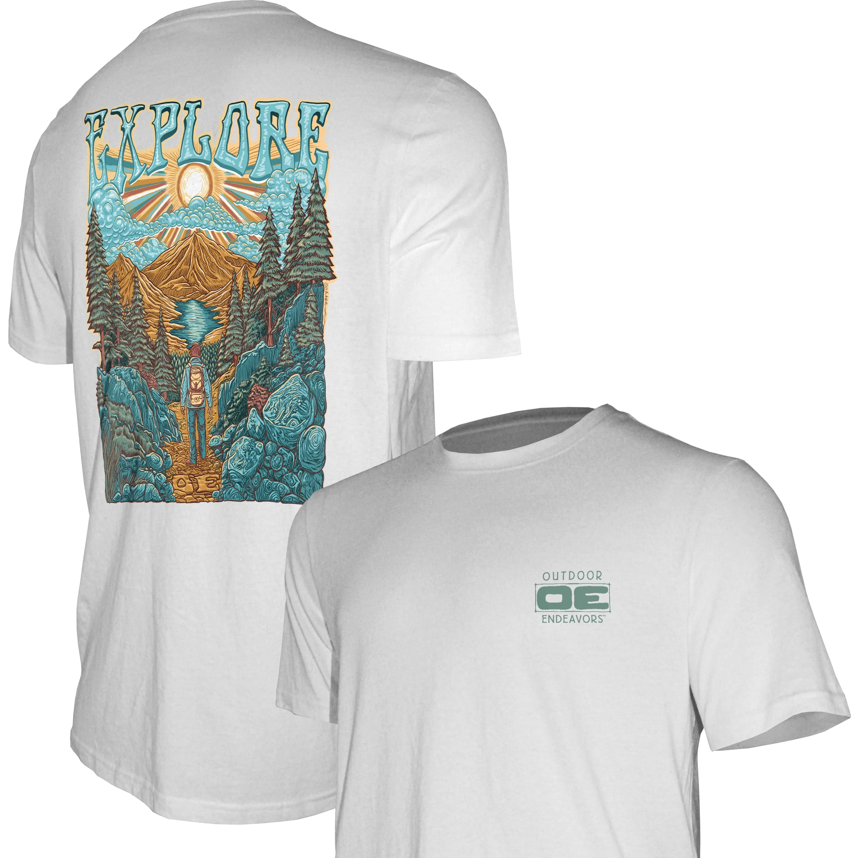 Outdoor Endeavors Out There- Graphic Tee - EXPLORE BACK