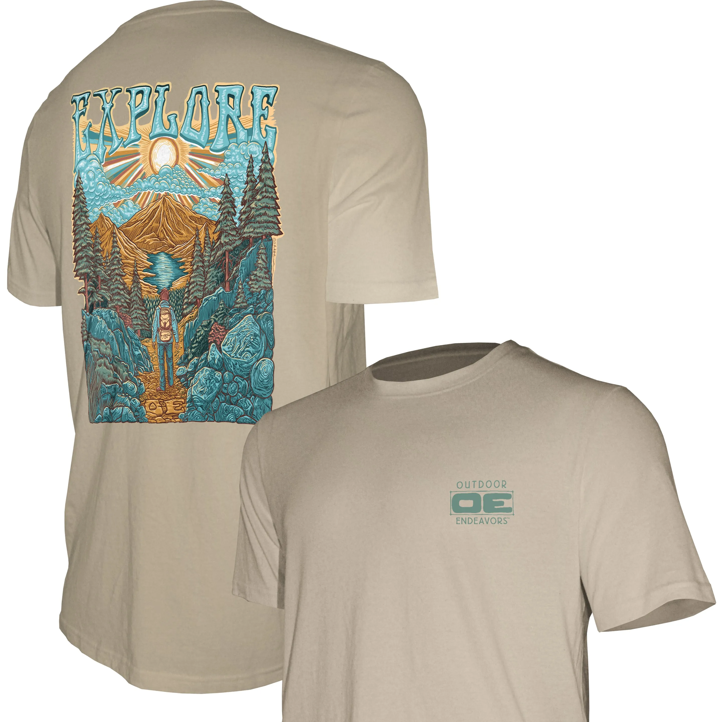 Outdoor Endeavors Out There- Graphic Tee - EXPLORE BACK