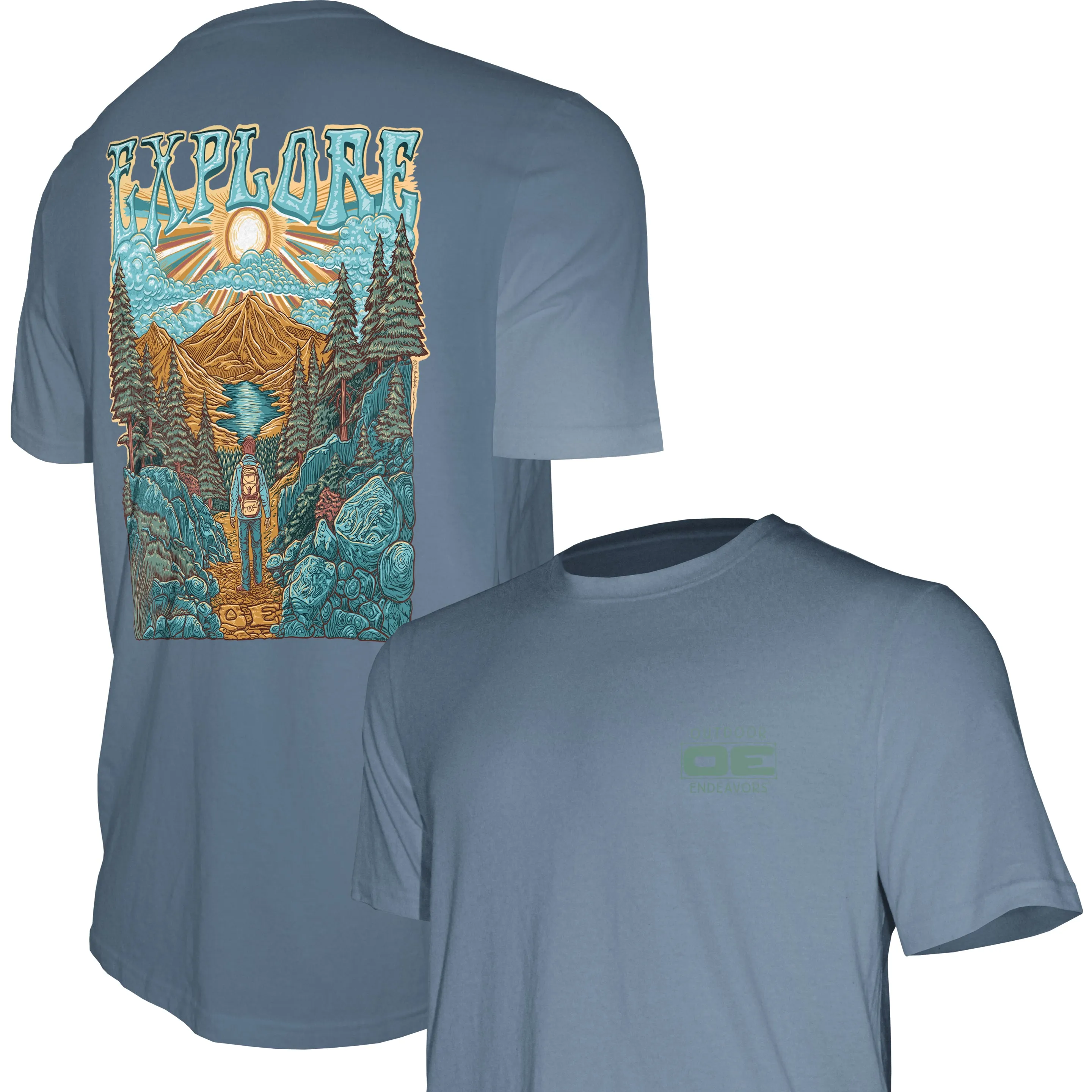 Outdoor Endeavors Out There- Graphic Tee - EXPLORE BACK