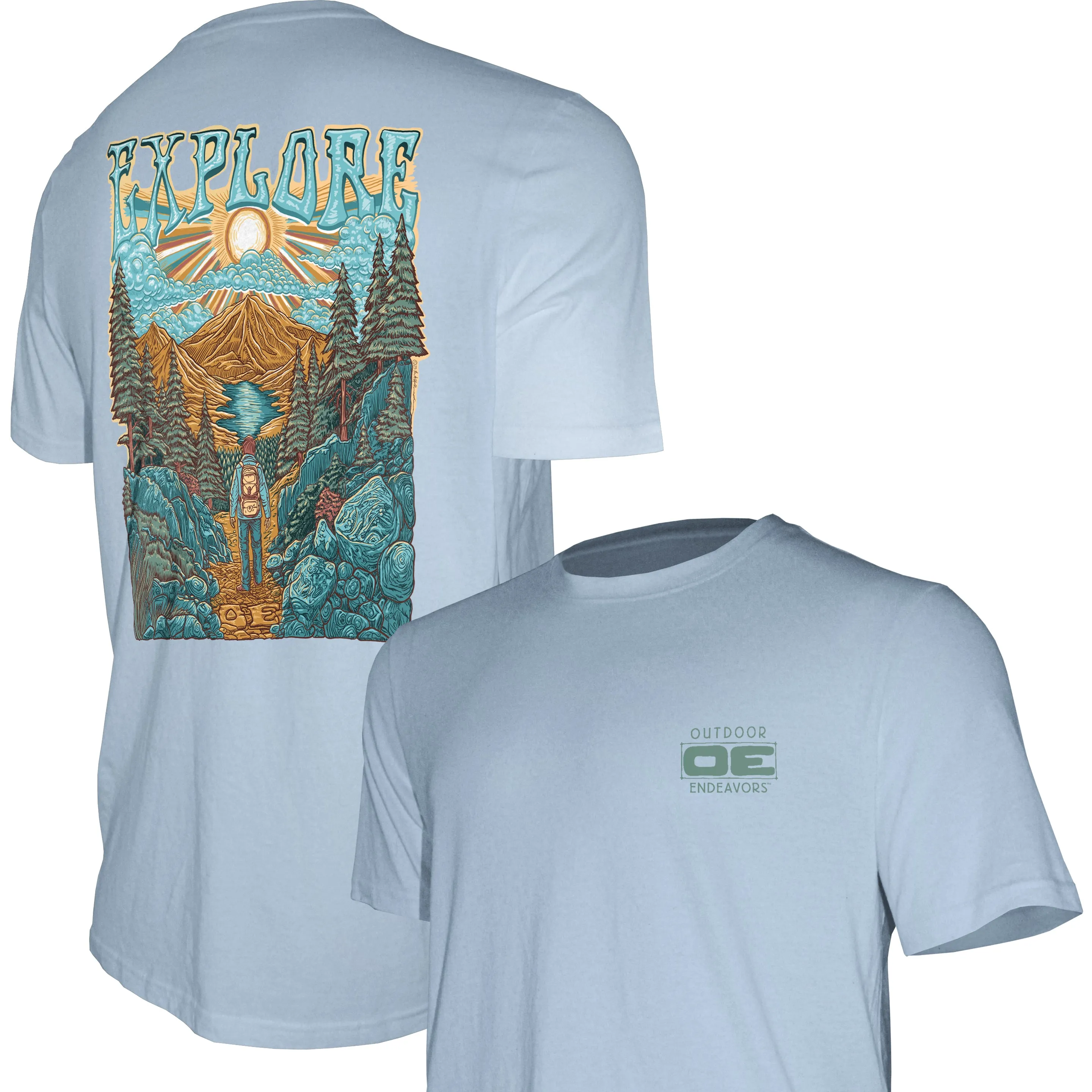 Outdoor Endeavors Out There- Graphic Tee - EXPLORE BACK