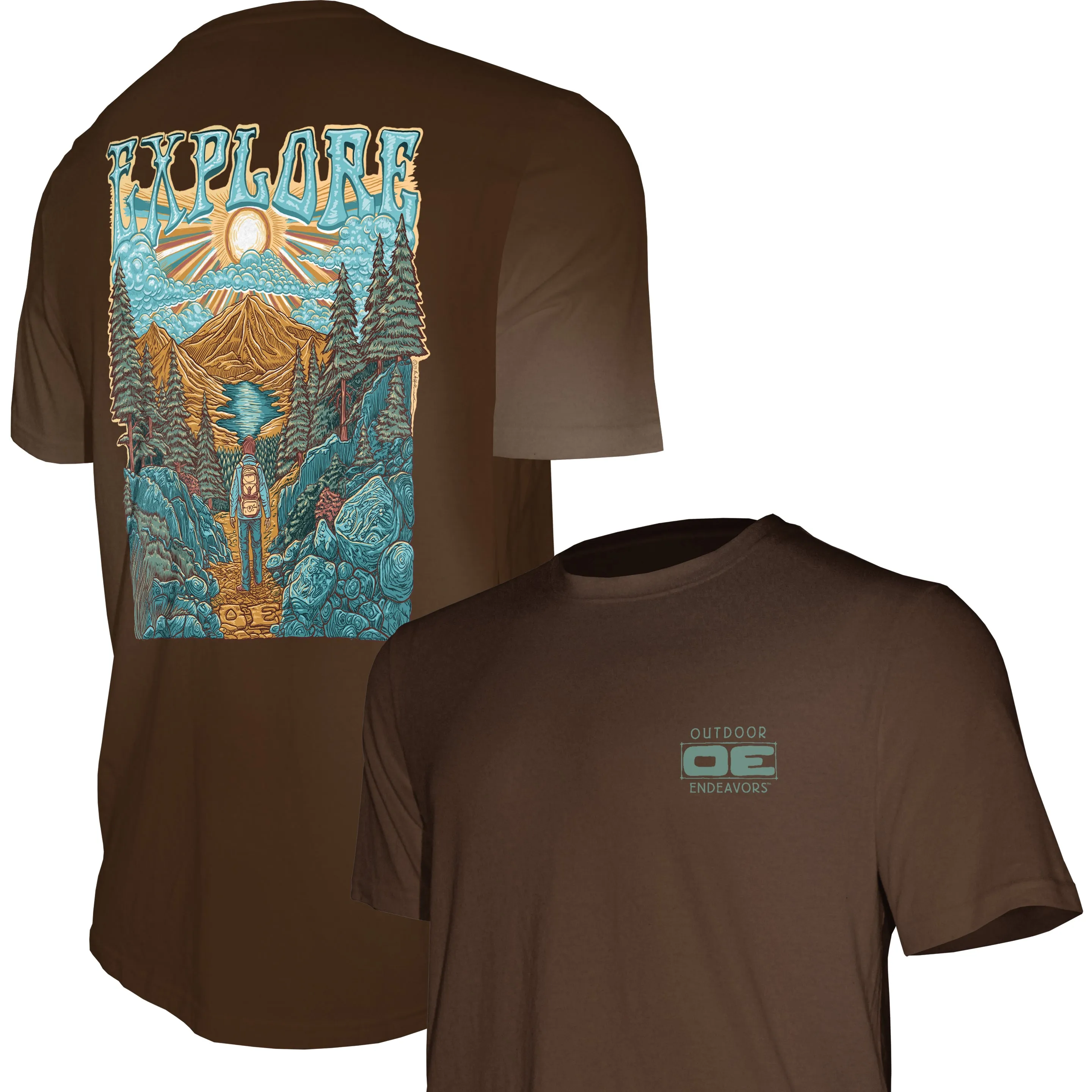 Outdoor Endeavors Out There- Graphic Tee - EXPLORE BACK