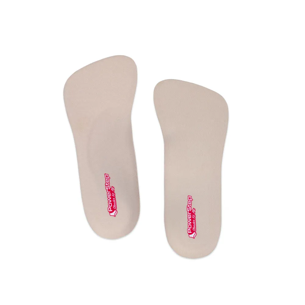 PowerStep SlenderFit 3/4 Insoles | Arch Support Shoe Insert for High Heels