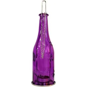 Recycled Bottle Lantern - Lavender