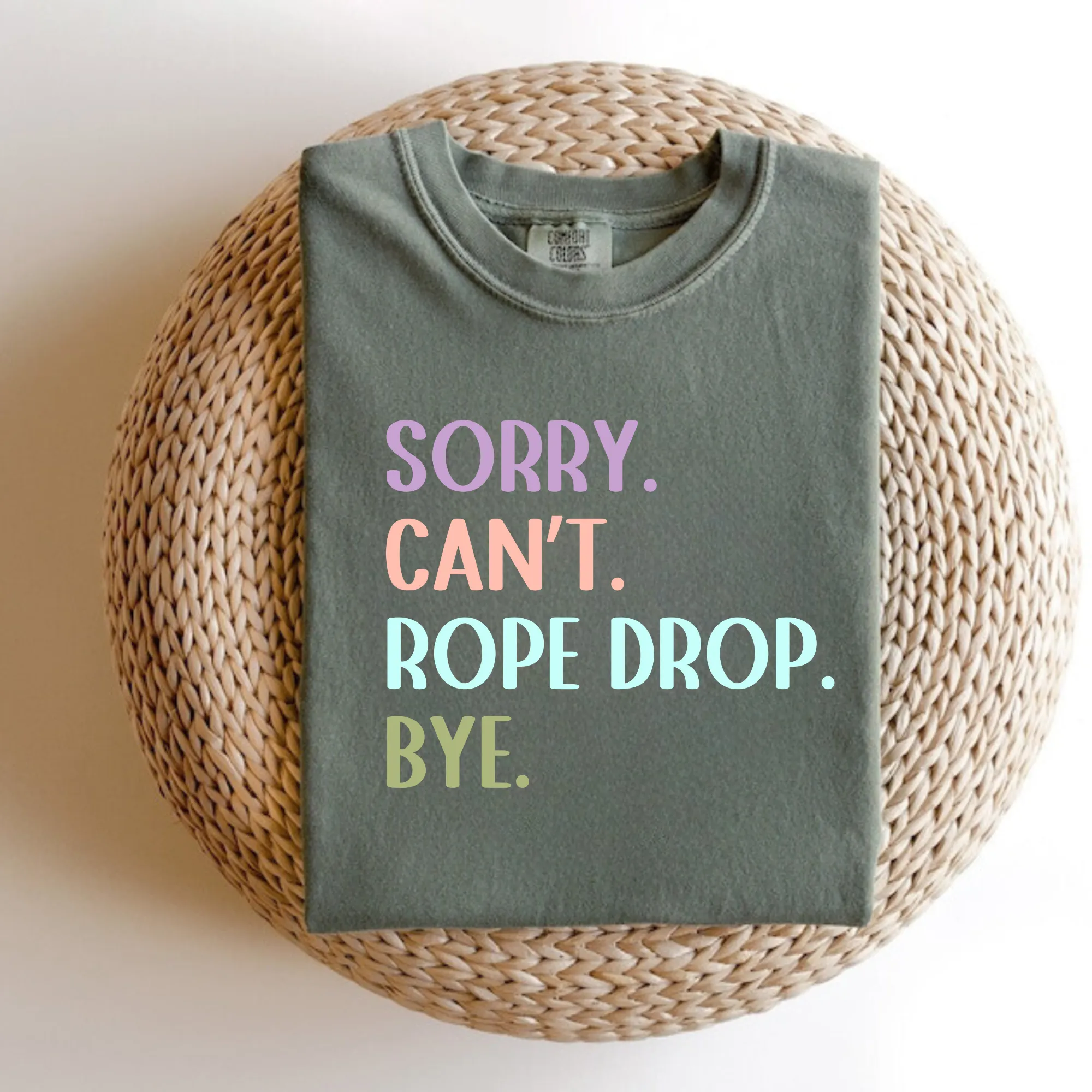 Sorry Can't Rope Drop Bye Shirt