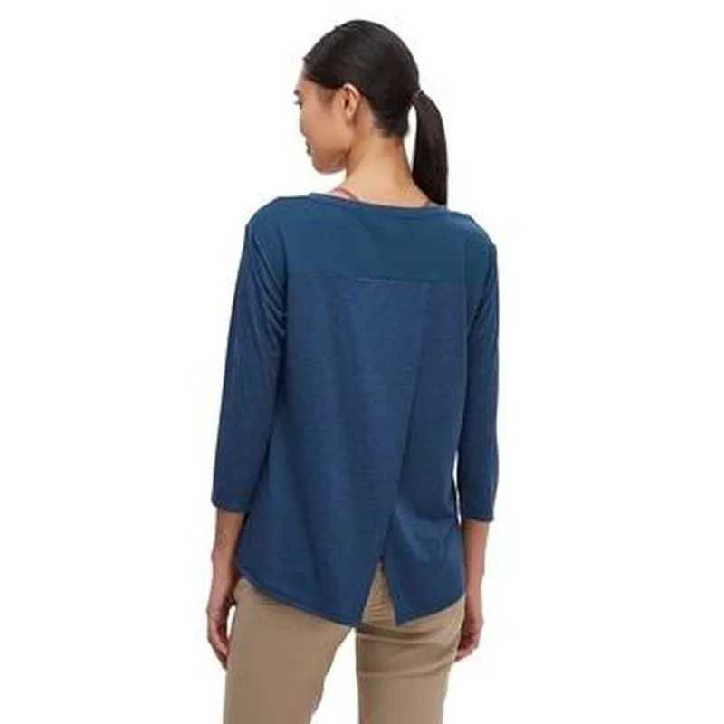 The North Face Inlux Women's 3/4 Sleeve Top Blue Wing Teal