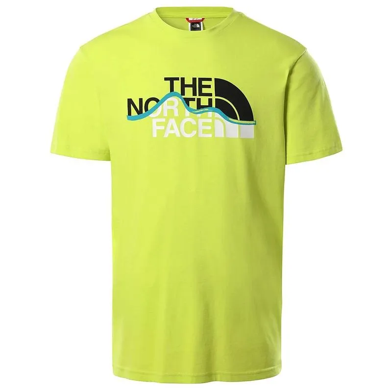 The North Face Mountain Line Men's Short Sleeve T-Shirt - Sulphur Spring Green -XS