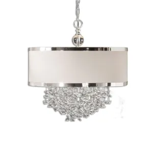 Uttermost Fascination 3 Light Silken Drum Pendant