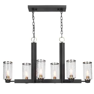 Uttermost Jarsdel 6 Light Industrial Island Light