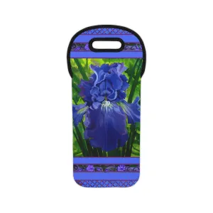 Wine Tote Bag - Blue Iris